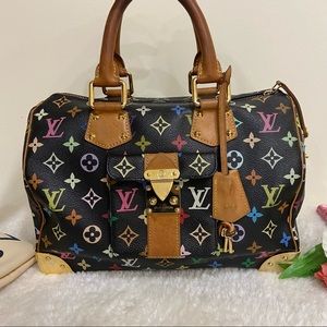 ❌ SOLD ❌ Louis Vuitton Black Mono Speedy Multi